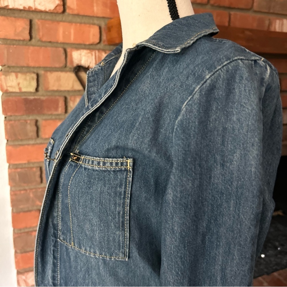 NWT Lee Modern Vintage x Free People Union Alls Cover Alls in Grass Seed Sz S - Picture 8 of 12
